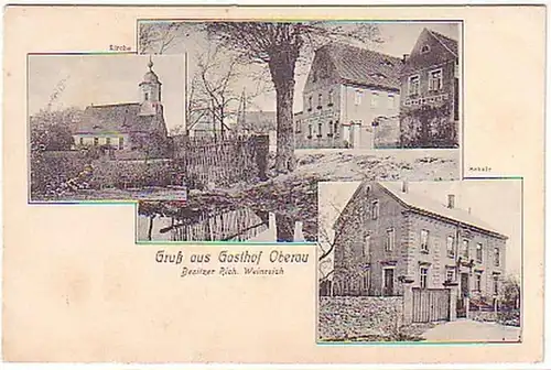 03197 Multi-image Ak Salutation de l'auberge Oberau etc. 1916