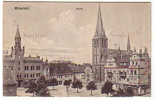 03190 Ak Bitterfeld Marktplatz 1922
