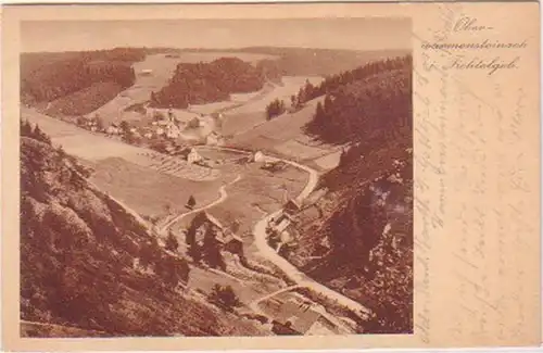 03158 Ak Oberwarmensteinach dans les montagnes de Fichtel 1927