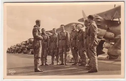 03151 Ak Sturzkampf-Flieger vor dem Start 1938