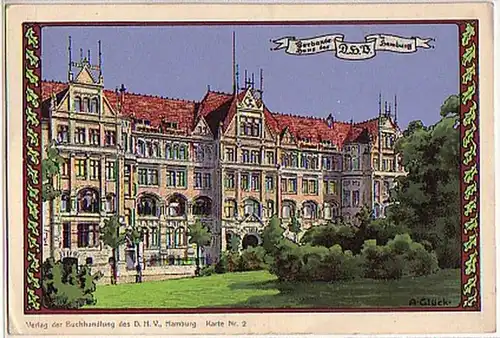 03101 Ak Handlungsgehilfen-Verband Hamburg um 1920