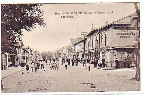 03099 Ak Brunsbüttelkoog Hotel "Zur Kananaufung" 1916