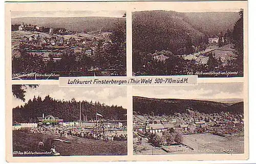 03084 Multi-image Ak Finsterbergen en Thuringe vers 1950