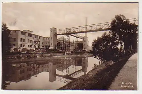 03083 Ak Penig in Sachsen Papierfabrik 1933