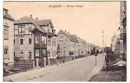 03051 Ak Burgstadt Gärtner Strasse vers 1910