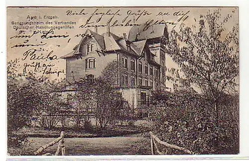 03003 Ak Aue im Erzgebirge Genesungsheim 1912