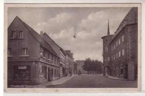 02994 Ak Groitzsch Altenburger Strasse um 1940