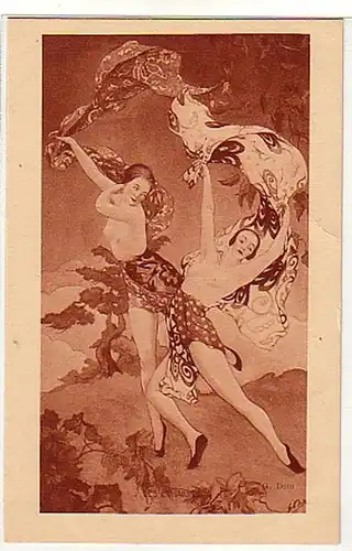 0289 Ak acte érotique "Les Echartes" vers 1920