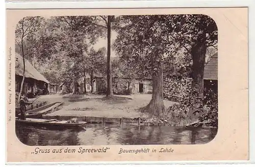 02937 Ak Gruß aus dem Spreewald Bauernhof in Lehde