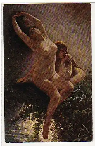 02907 Ak Erotik K.E. Makovsky "Nymphen" um 1920