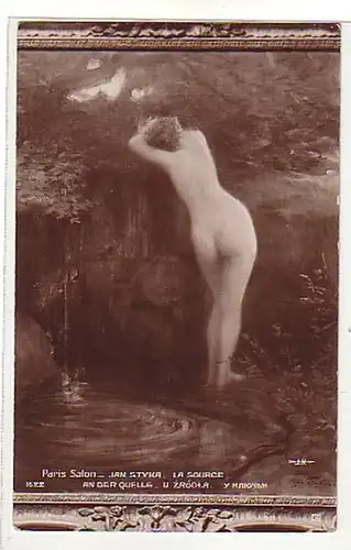 02822 Acte Ak Erotic "À la source" vers 1910