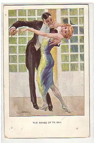 02797 Ak Erotic Angleterre Couple à la danse vers 1920