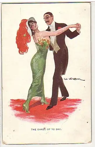 02796 Ak Erotic Angleterre Couple à la danse vers 1920