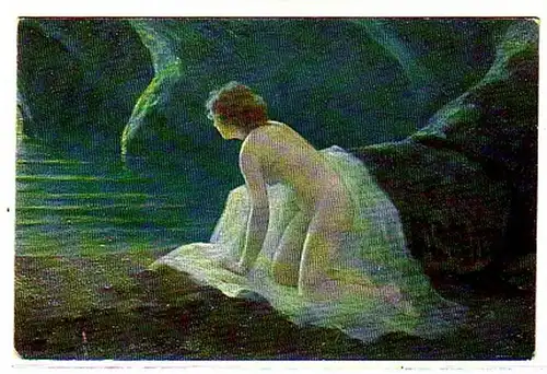02780 Ak érotique Curt Agathe "Dans la grotte" vers 1910
