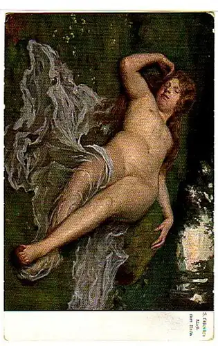 02779 Ak Erotik S. Glücklich "Nach dem Bade" um 1910