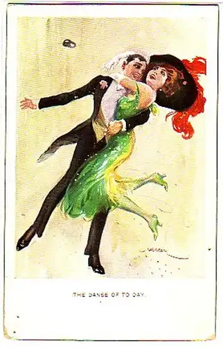 02771 Ak Erotik "The Danse of to Day" um 1920