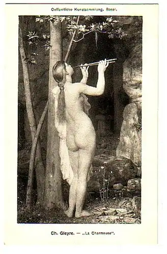0277 Ak Erotic Ch. Gleyre "La Charmeuse" vers 1920