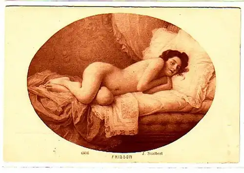 02766 Ak Erotic J. Scalbert "Frisson" vers 1920