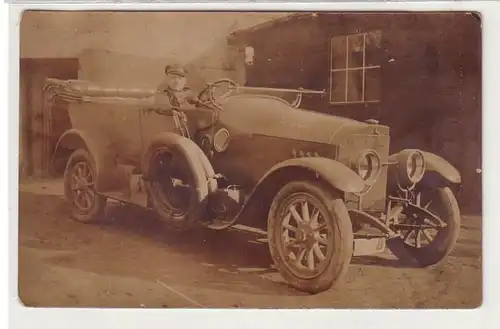 02764 Photo Ak Oldtimer Mercedes couverture ouverte vers 1910