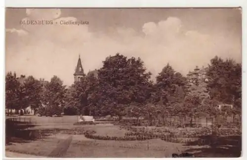 02763 Ak Oldenburg Cäcilienplatz um 1920