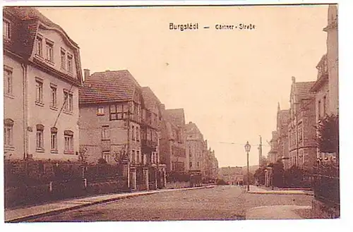 02736 Ak Burgstadt in Sachsen Gärtner Strasse vers 1920