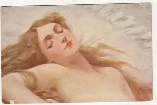 02706 Ak Erotic M. Reyzner "Un rêve doux " vers 1920