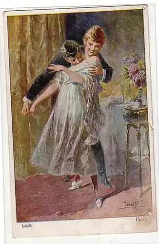 02693 Ak Erotic Jodolvi frivoles Couples vers 1920