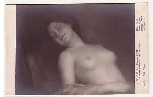 02687 Ak Erotic France "Rêve doux" vers 1920