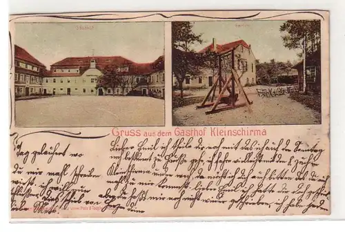 02676 Mehrbild Ak Gruß aus dem Gasthof Kleinschirma 1906