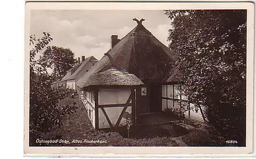 02664 Ak Ostseebad Deep altes Fischerhaus um 1940