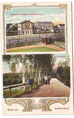 02662 Mehrbild Ak Gruß aus Großsteinberg Gasthof 1911