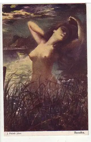 02651 Ak Erotic J. Pstrak pinx. "Rusalka" vers 1920
