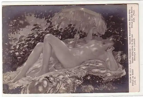 02646 Ak Erotik Frankreich "Venus an der Sonne" um 1915
