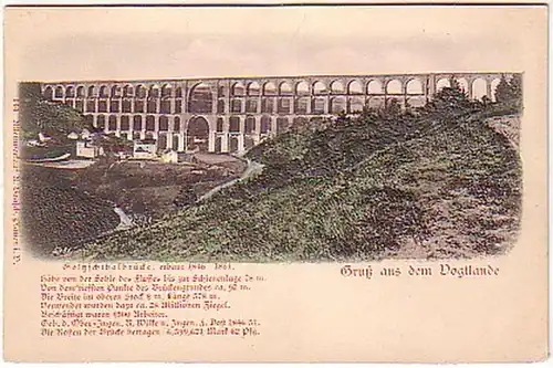 02633 Präge Ak Gruss aus dem Vogtland um 1900