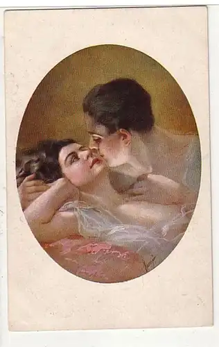 02627 Ak Erotik küssendes Paar um 1920