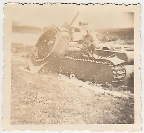 02615 Photo Panzer à pleine portée Russie 1941