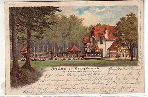 02596 Ak Gruss de la Maison Sternhaus près de Wolfenbüttel 1899