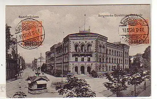 02572 Ak Saarbrücken Bergwerks Direktions Gebäude 1920