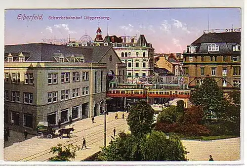 02571 Ak Elberfeld Schneiderbahnhof Döppersberg 1928