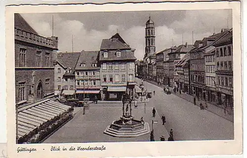 02562 Ak Göttingen Blick in die Weenderstrasse um 1940