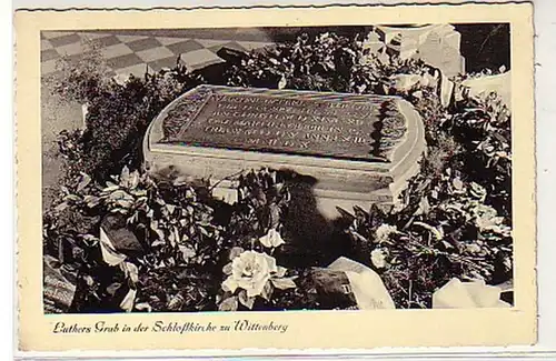 02559 Ak Luthers Grab Schlosskiche à Wittenberg vers 1940