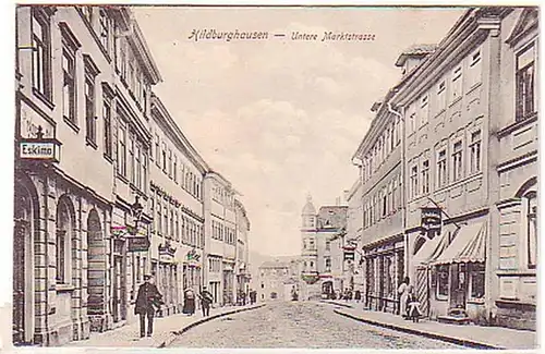 02553 Ak Hildburghausen Route du marché inférieur vers 1910