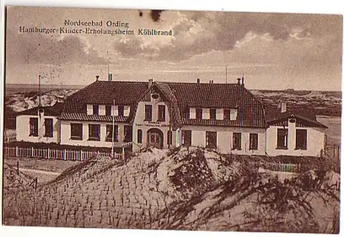 02550 Ak Nordseebad Ording Kinder Erholungsheim 1932