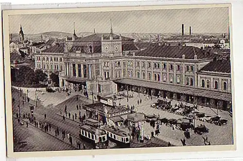 02540 Ak Böhmen Brünn Bahnhof mit Verkehr 1942