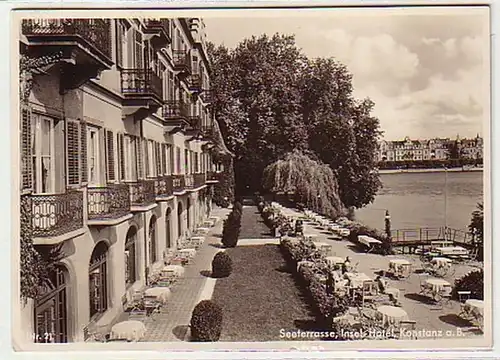 02519 Ak Constance île Hôtel Seeterrasse 1938