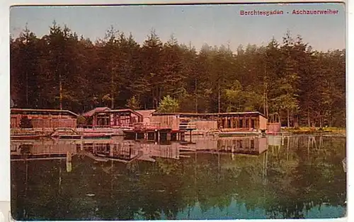 02510 Ak Berschtesgaden Aschauerweiher um 1920