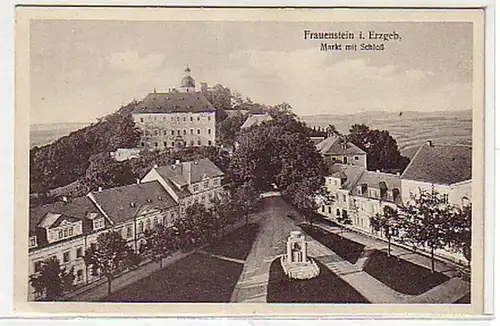 02483 Ak Frauenstein dans le marché des montagnes Métallifères avec château