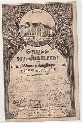 02480 Ak Barmen-Wupperfeld Jubelfest Männerverein 1899
