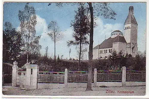 02447 Ak Zittau Krematorium 1910