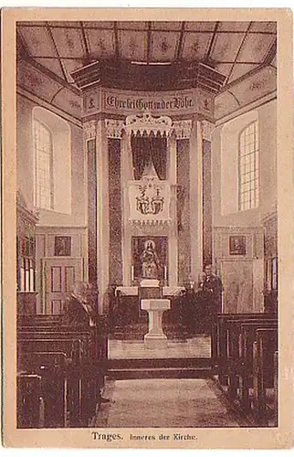 02414 Ak Trages Inneres der Kirche 1921